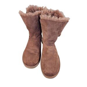 UGG Australia 5803 Classic Short Rose Suede Shearling Boots Women’s Size 7 EU 38